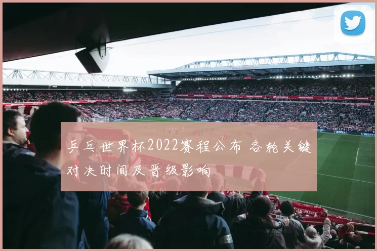 乒乓世界杯2022赛程公布 各轮关键对决时间及晋级影响